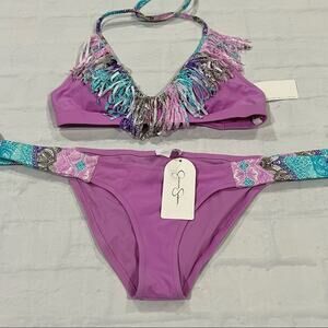 Jessica Simpson Fringe Bikini XS/S NWT